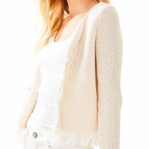Lilly Pulitzer Luanna cardigan size small, cream, NWOT